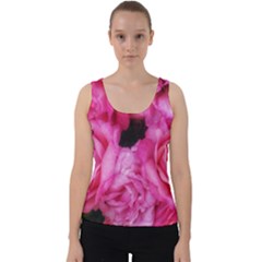 Pink Roses Velvet Tank Top by okhismakingart