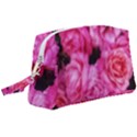 Pink Roses Wristlet Pouch Bag (Large) View1