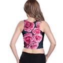 Pink Roses II Racer Back Crop Top View2