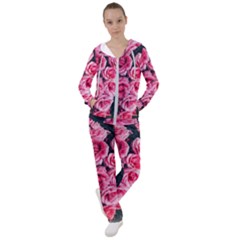 Pink Roses Ii Women s Tracksuit by okhismakingart