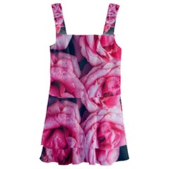 Pink Roses Ii Kids  Layered Skirt Swimsuit by okhismakingart