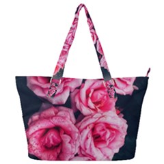 Pink Roses Ii Full Print Shoulder Bag by okhismakingart