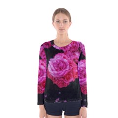 Bunches Of Roses (close Up) Women s Long Sleeve Tee