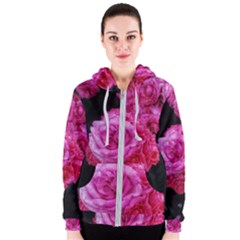 Bunches Of Roses (close Up) Women s Zipper Hoodie by okhismakingart