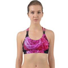 Bunches Of Roses (close Up) Back Web Sports Bra by okhismakingart