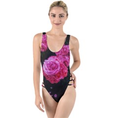 Bunches Of Roses (close Up) High Leg Strappy Swimsuit by okhismakingart