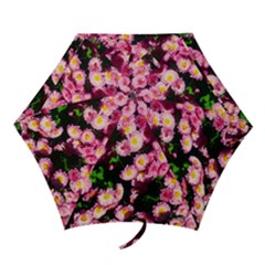 Pink Flower Bushes Mini Folding Umbrellas