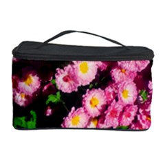 Pink Flower Bushes Cosmetic Storage by okhismakingart