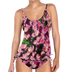 Pink Flower Bushes Tankini Set by okhismakingart