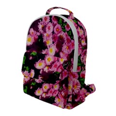 Pink Flower Bushes Flap Pocket Backpack (large) by okhismakingart