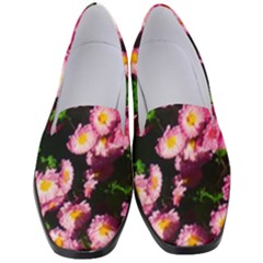 Pink Flower Bushes Women s Classic Loafer Heels by okhismakingart