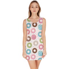 Donut Pattern With Funny Candies Bodycon Dress by genx