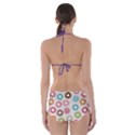 Donut pattern with funny candies Cut-Out One Piece Swimsuit View2