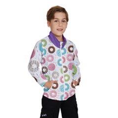 Donut Pattern With Funny Candies Kids  Windbreaker by genx