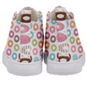 Donut pattern with funny candies Kids  Mid-Top Canvas Sneakers View4