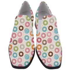 Donut Pattern With Funny Candies Slip On Heel Loafers by genx