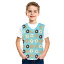 Donuts Pattern With Bites bright pastel blue and brown Kids  SportsWear View1