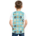 Donuts Pattern With Bites bright pastel blue and brown Kids  SportsWear View2