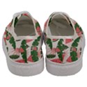 Tropical Watermelon Leaves Pink and green jungle leaves retro Hawaiian style Men s Classic Low Top Sneakers View4