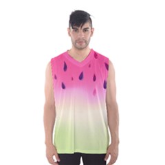 Watermelon Pastel Gradient Pink Watermelon Pastel Gradient Men s Basketball Tank Top by genx