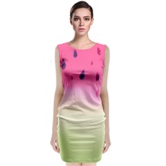 Watermelon Pastel Gradient Pink Watermelon Pastel Gradient Classic Sleeveless Midi Dress by genx