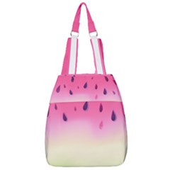 Watermelon Pastel Gradient Pink Watermelon Pastel Gradient Center Zip Backpack by genx