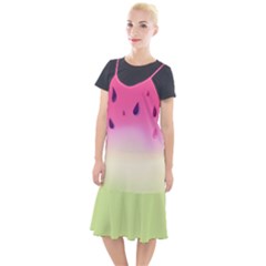 Watermelon Pastel Gradient Pink Watermelon Pastel Gradient Camis Fishtail Dress by genx