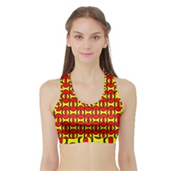 Rby 3 Sports Bra With Border by ArtworkByPatrick