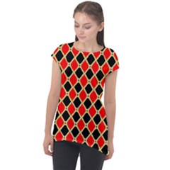 Rby 4 Cap Sleeve High Low Top by ArtworkByPatrick