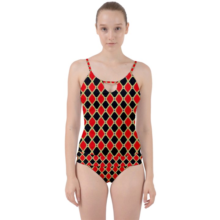 Rby 4 Cut Out Top Tankini Set