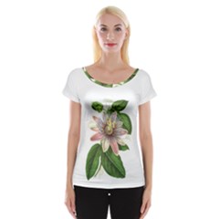 Passion Flower - Vintage Cap Sleeve Top