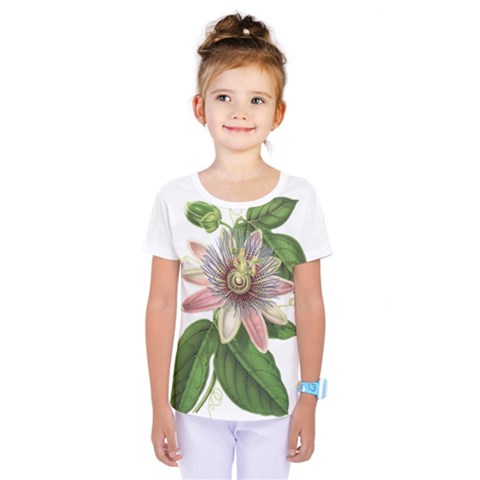 Passion Flower - Vintage Kids  One Piece Tee by WensdaiAmbrose