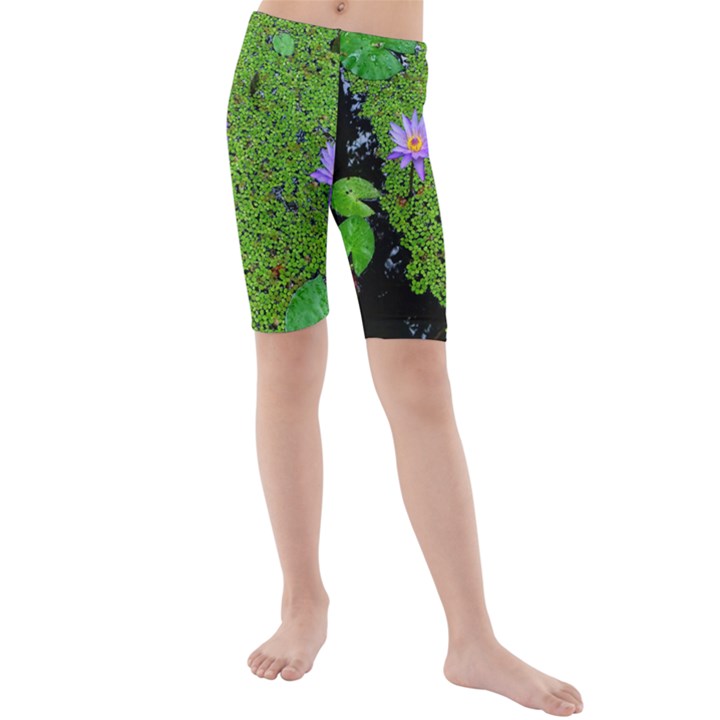 Lily Pond Kids  Mid Length Swim Shorts