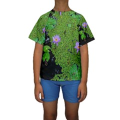 Lily Pond Kids  Short Sleeve Swimwear by okhismakingart