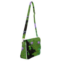 Lily Pond Shoulder Bag With Back Zipper by okhismakingart