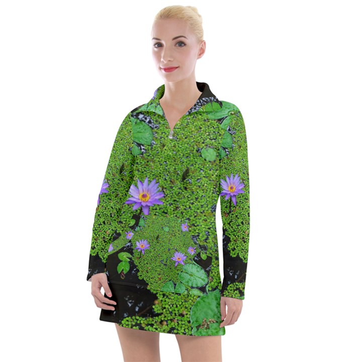 Lily Pond Women s Hoodie Dress