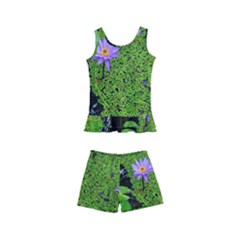 Lily Pond Kids  Boyleg Swimsuit by okhismakingart