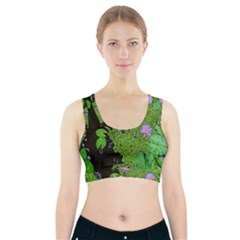 Lily Pond Sports Bra With Pocket by okhismakingart