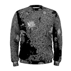 Black And White Lily Pond Men s Sweatshirt