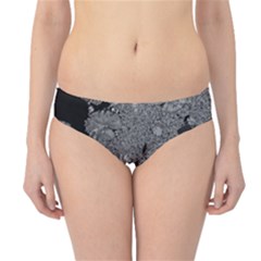 Black And White Lily Pond Hipster Bikini Bottoms by okhismakingart