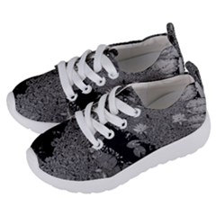 Black And White Lily Pond Kids  Lightweight Sports Shoes by okhismakingart