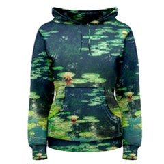 Lily Pond Ii Women s Pullover Hoodie by okhismakingart