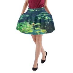 Lily Pond Ii A-line Pocket Skirt by okhismakingart