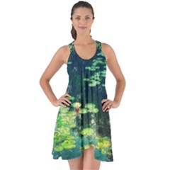 Lily Pond Ii Show Some Back Chiffon Dress by okhismakingart