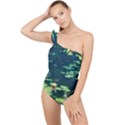 Lily Pond II Frilly One Shoulder Swimsuit View1