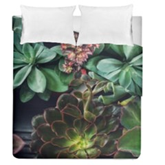 Succulents Duvet Cover Double Side (queen Size) by okhismakingart