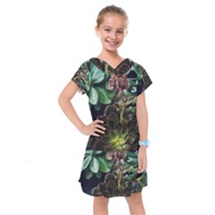 Succulents Kids  Drop Waist Dress by okhismakingart