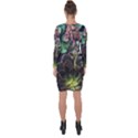 Succulents Asymmetric Cut-Out Shift Dress View2