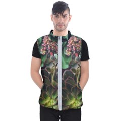 Succulents Men s Puffer Vest by okhismakingart