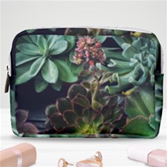 Succulents Make Up Pouch (medium) by okhismakingart